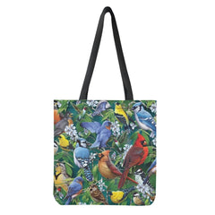 Colorful Parrot Print Foldable Portable Shopping Bag Tote Bag