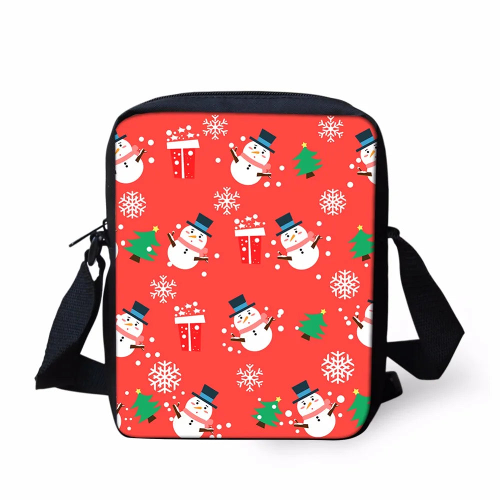 Christmas Snowman Crossbody Bag For Girls