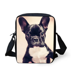Puppy Pug Dog Messenger Bag for Men Women Casual Boys Girls Crossbody Bag