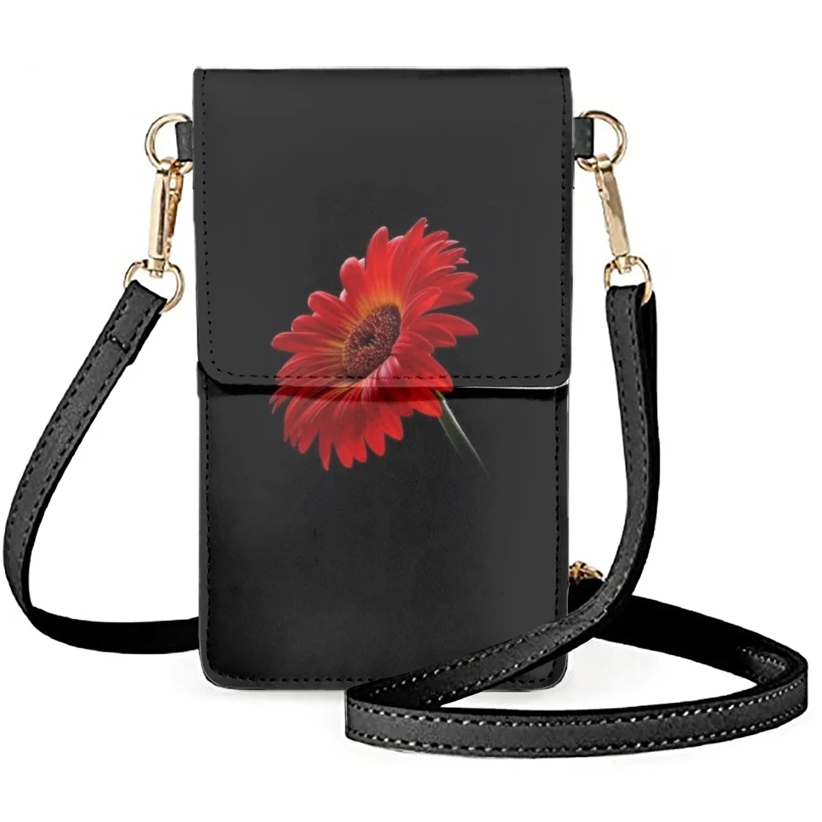 Daisy Simplicity Lady Cell Phone Bag PU Antifriction Women's Satchel