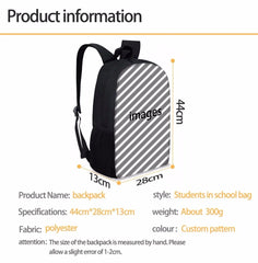 Dolphin Print Girls Schoolbag Animal Backpack for Children Lightweight