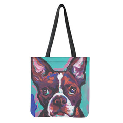 French Bulldog Print Handbag Girls Travel Leisure Storage Bag Shoulder Bags
