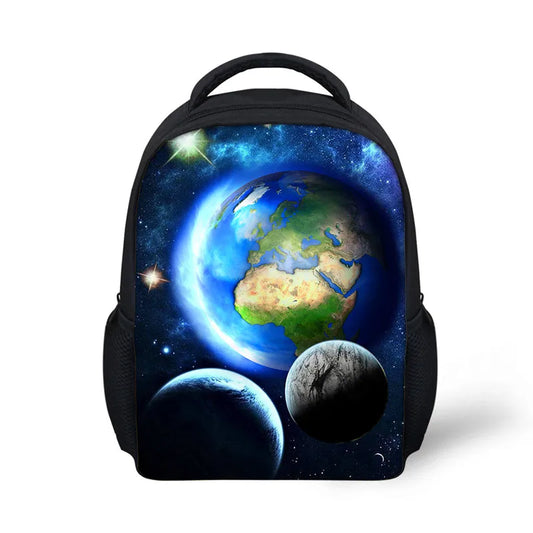 Galaxy Planet Printed Mini School Bag for Kids