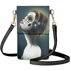 Gothic Women's Sugar Skull Crossbody Bag