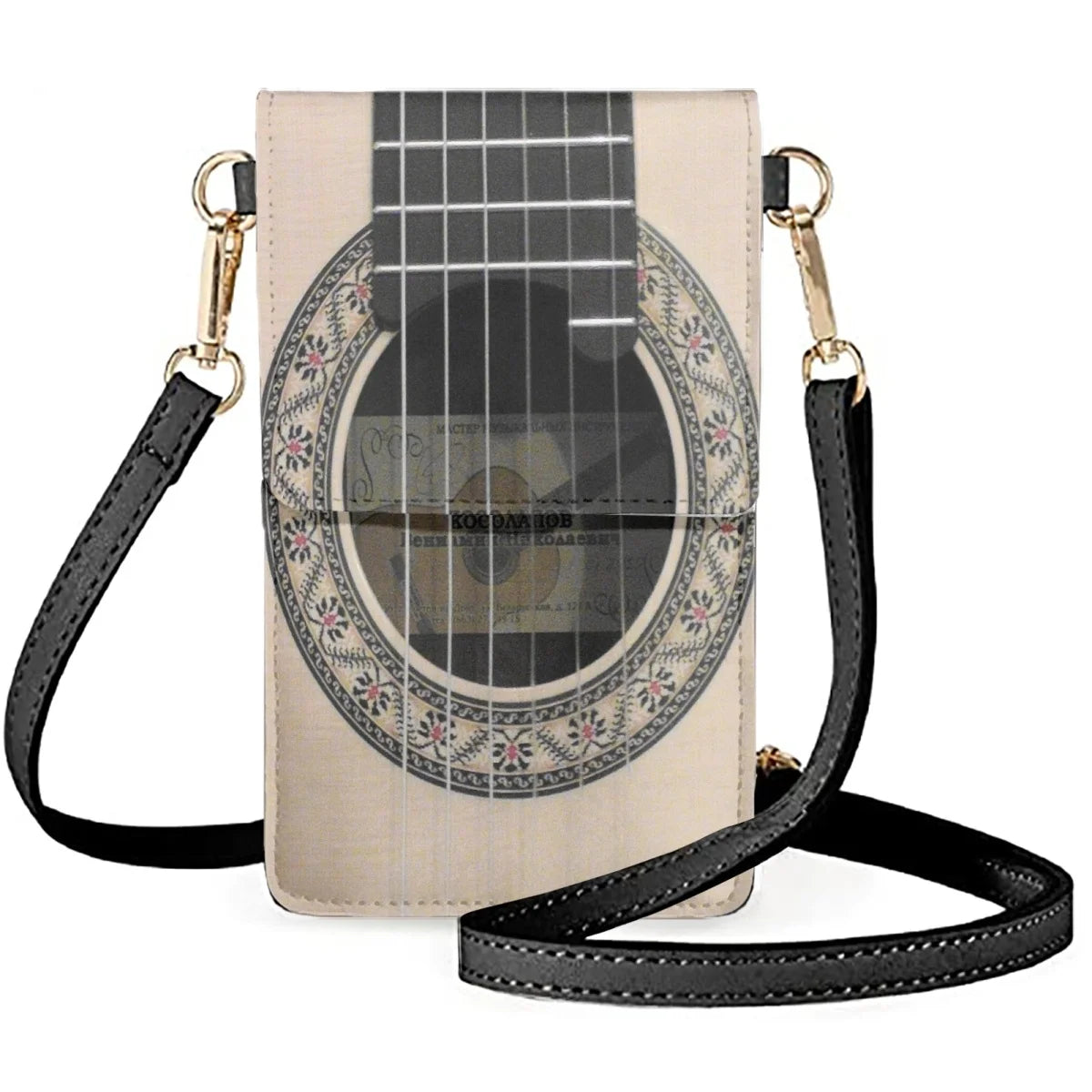 Guitar String Design Messenger Bag Women's Make-Up