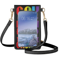 Rainbow Pride Heart Hands Clamshell Phone Bag Unisex