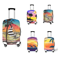 Island Vacation Coconut Tree Sunset Print Durable Scratch Resistant Case