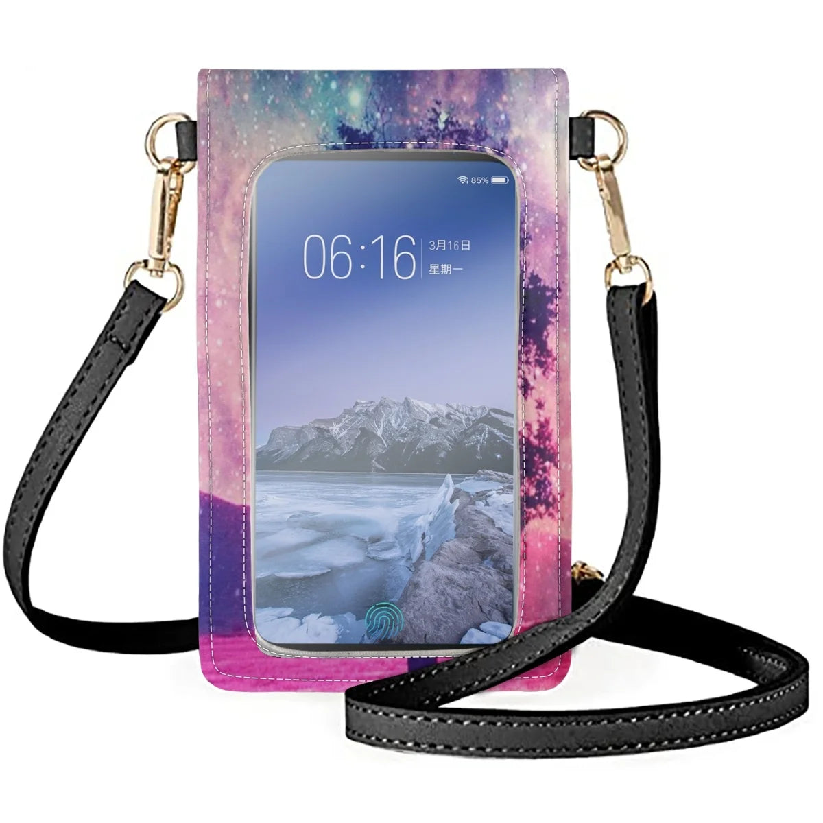 Sky Night Trees Contemporary Mobile Phones Bags Men/Women