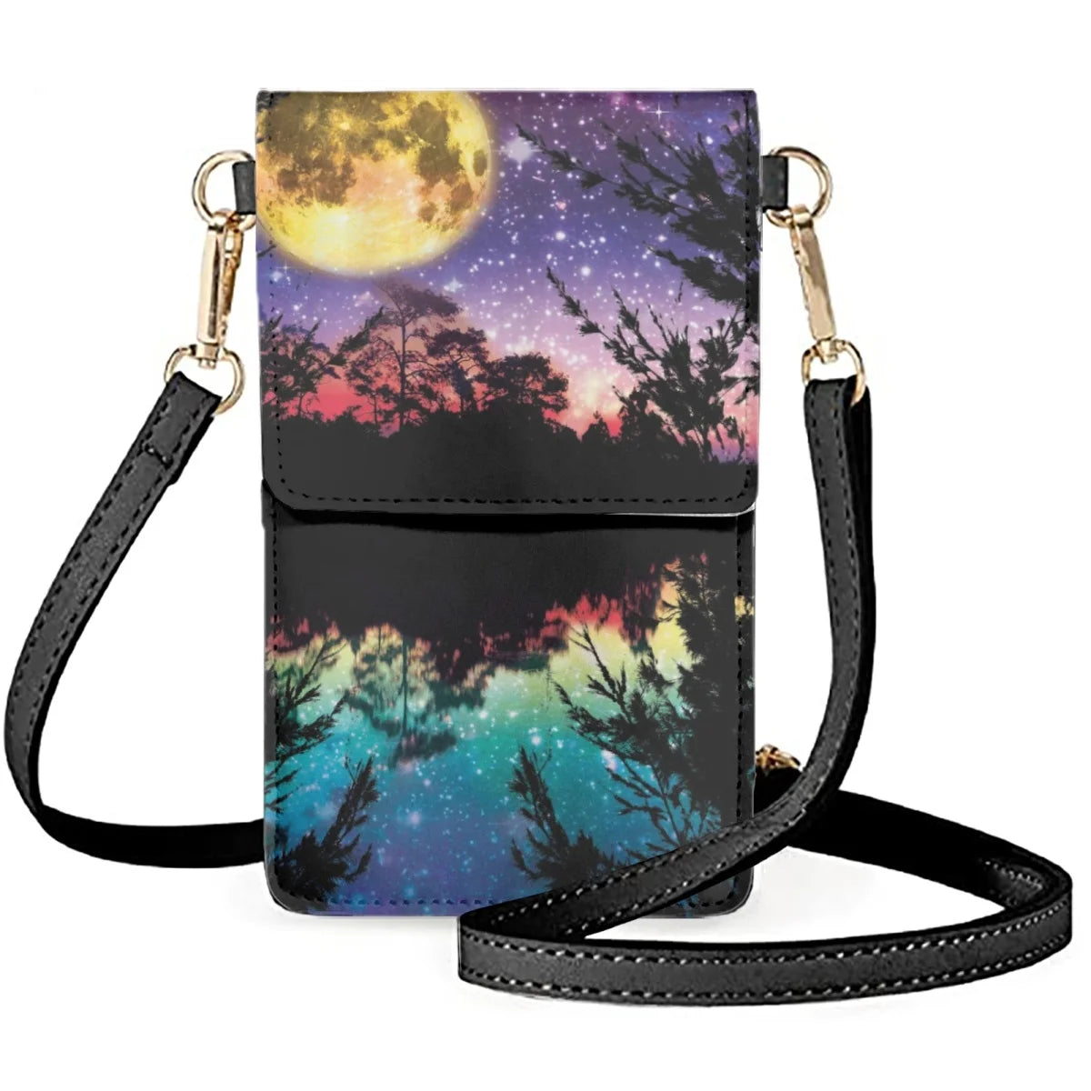 Sky Night Trees Contemporary Mobile Phones Bags Men/Women