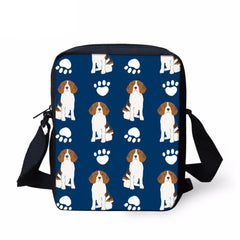 Small Beagles Pet Dog Printed Women's Messenger Bag for Girls