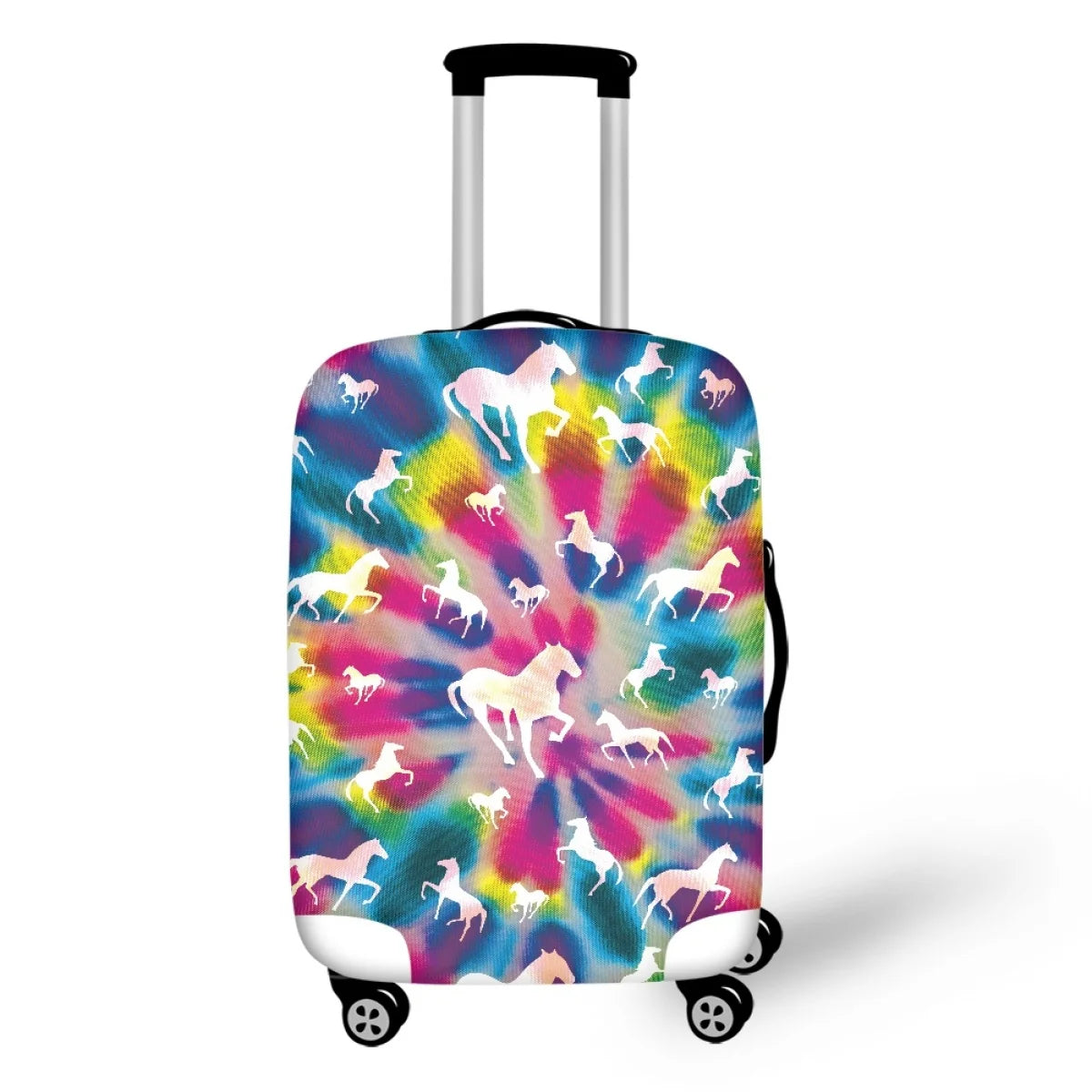 Tie Dye Pattern Elastic Luggage Protector for Railway Station Travel