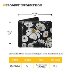 Oil Painting Basketball PU Leather Short Wallet Double-sided Printing Men Purse