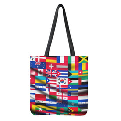 National Flag Printed Reusable Tote Bag for Women