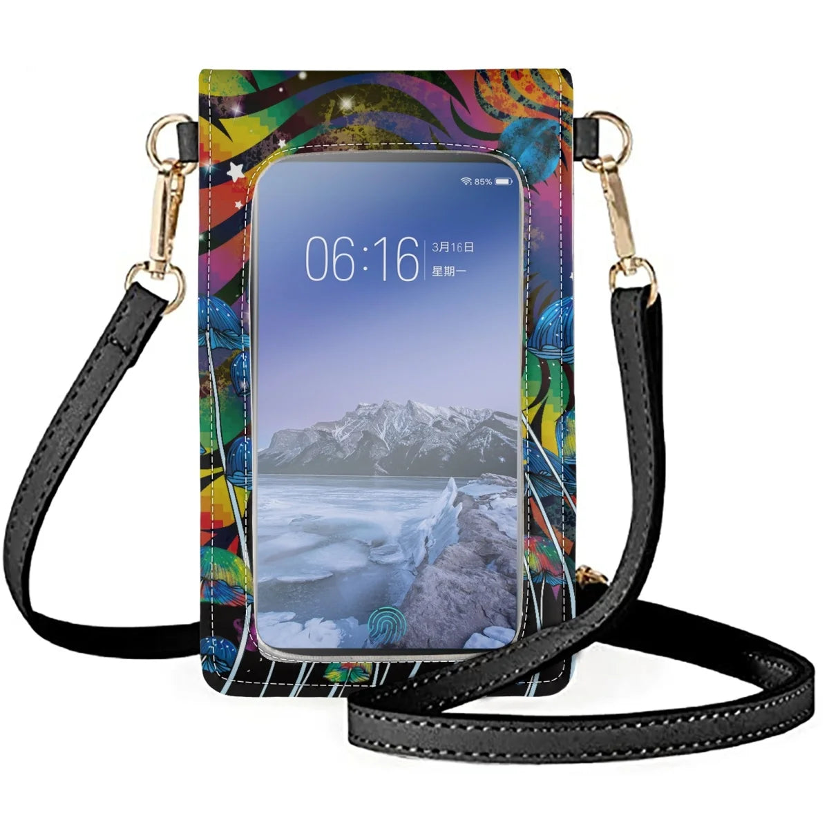 Rainbow Dream Mushroom Wrap Protection Mobile Phone Cover