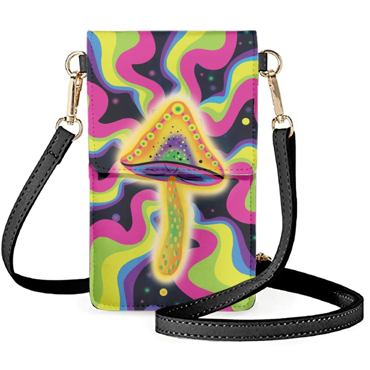 Rainbow Dream Mushroom Wrap Protection Mobile Phone Cover