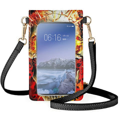 Skull Fire 3D Print Unisex Phone Bag - Wallets Mobile Phones Bags