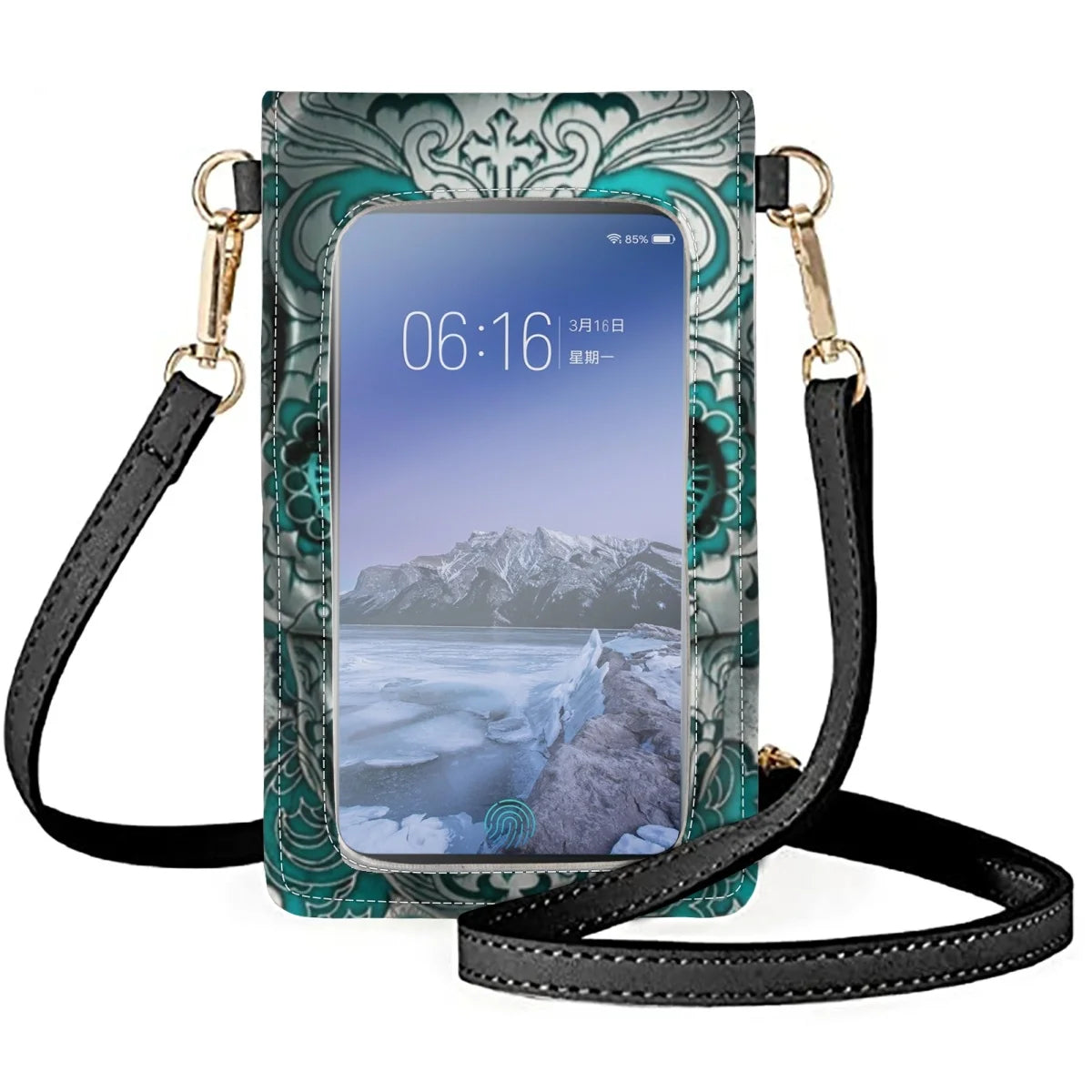 Skull Fire 3D Print Unisex Phone Bag - Wallets Mobile Phones Bags