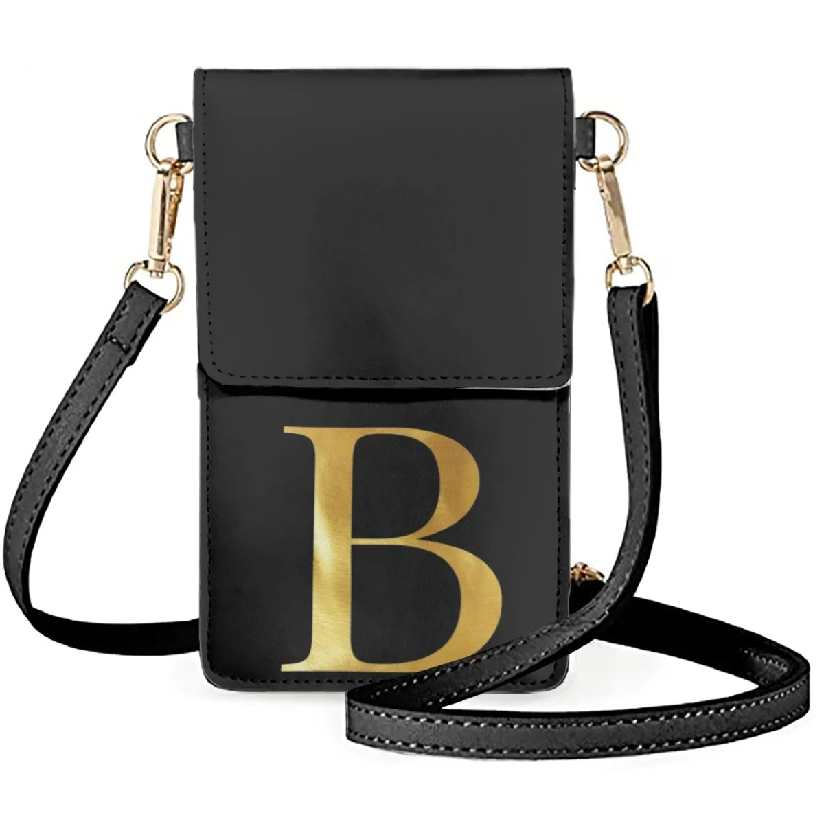Alphabet Pattern Flip Cellphone Bag Unisex Mobile Phone Pack