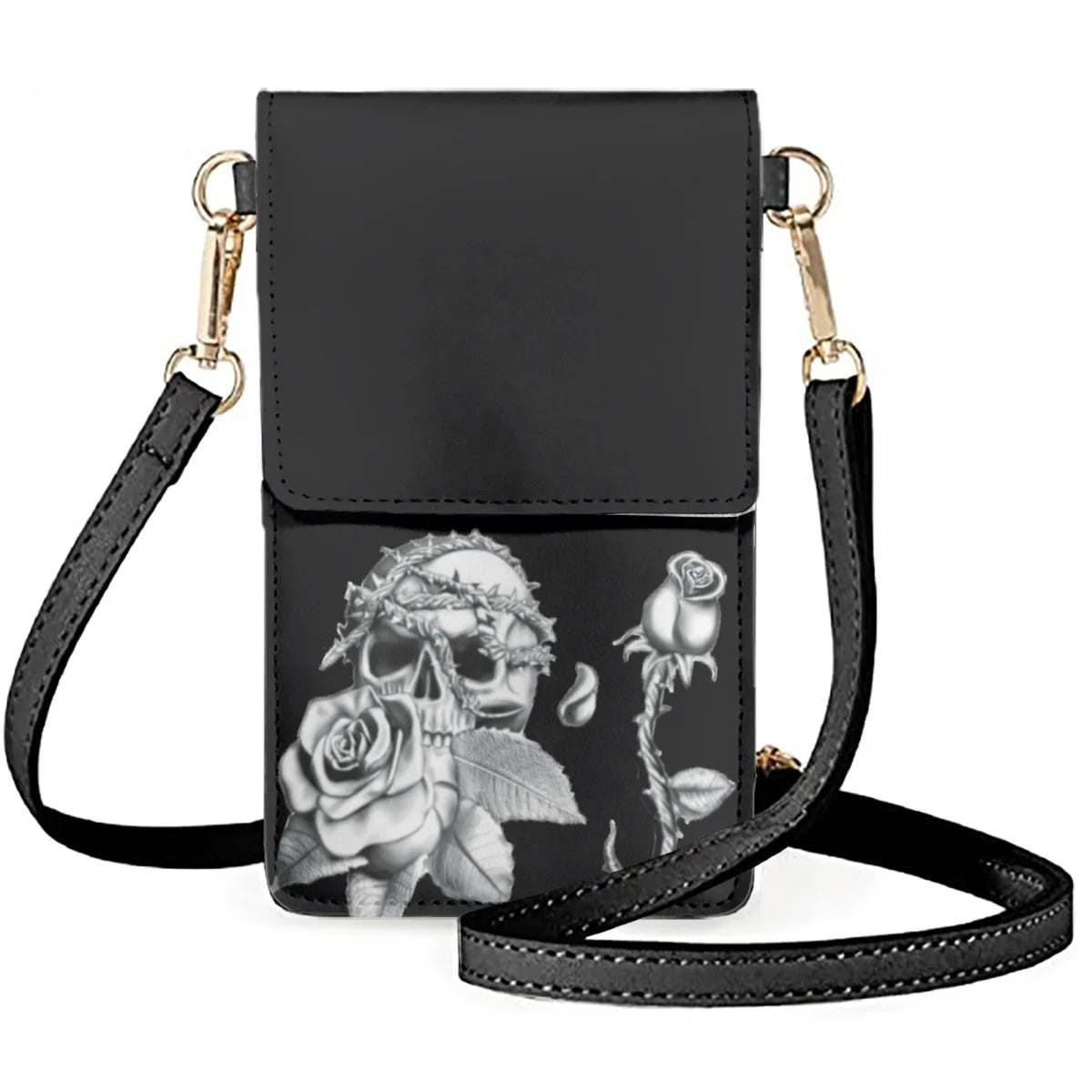 Skull Mobile Phone Bag Shoulder Women's High Street Pouch