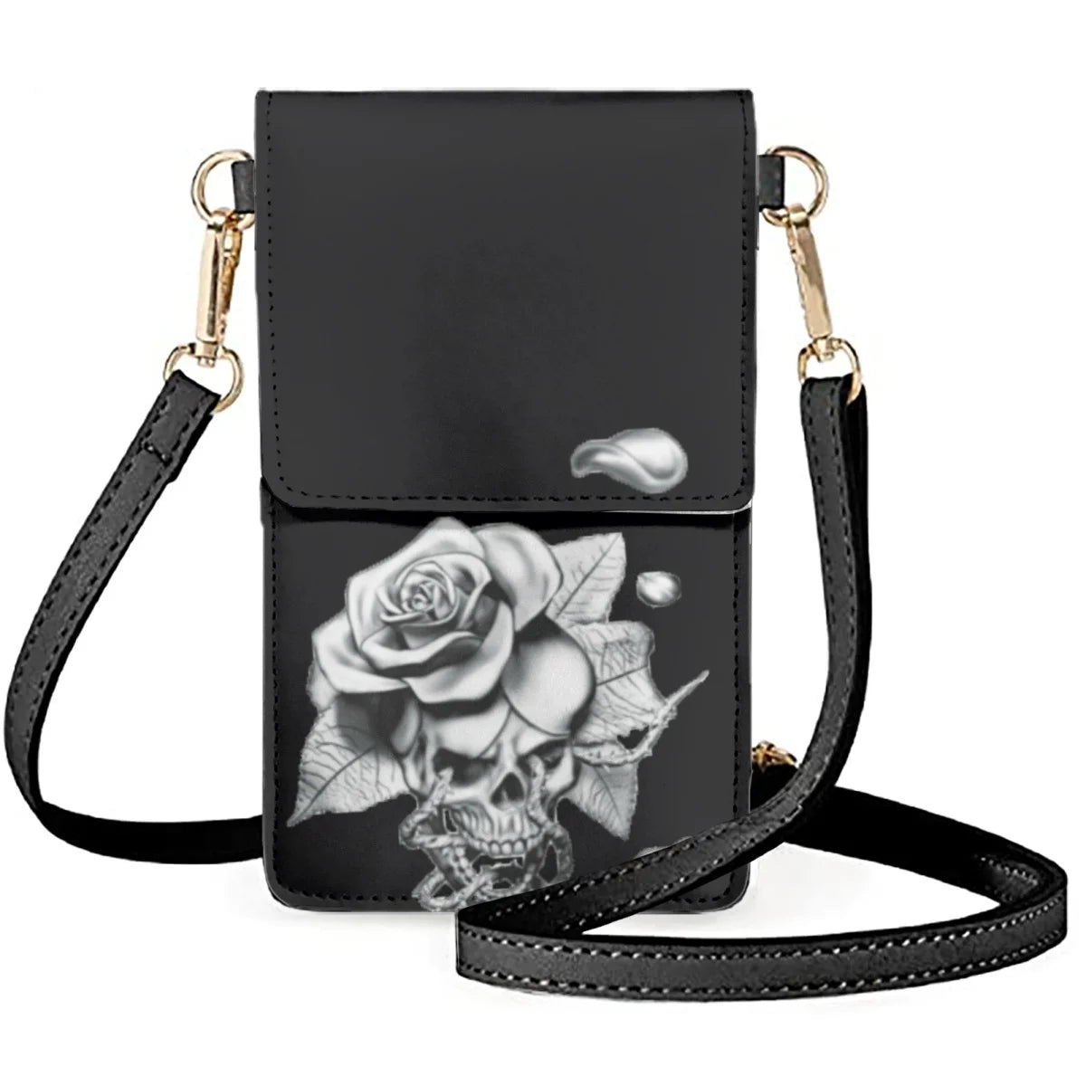 Skull Mobile Phone Bag Shoulder Women's High Street Pouch