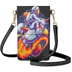 Space Astronaut Pattern Small Bag PU Wallet