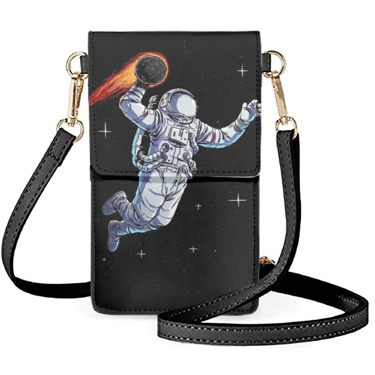 Space Astronaut Pattern Small Bag PU Wallet