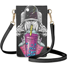Space Astronaut Pattern Small Bag PU Wallet
