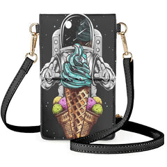 Space Astronaut Pattern Small Bag PU Wallet