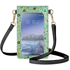Unisex Cartoon Character Shoulder Bag PU Material