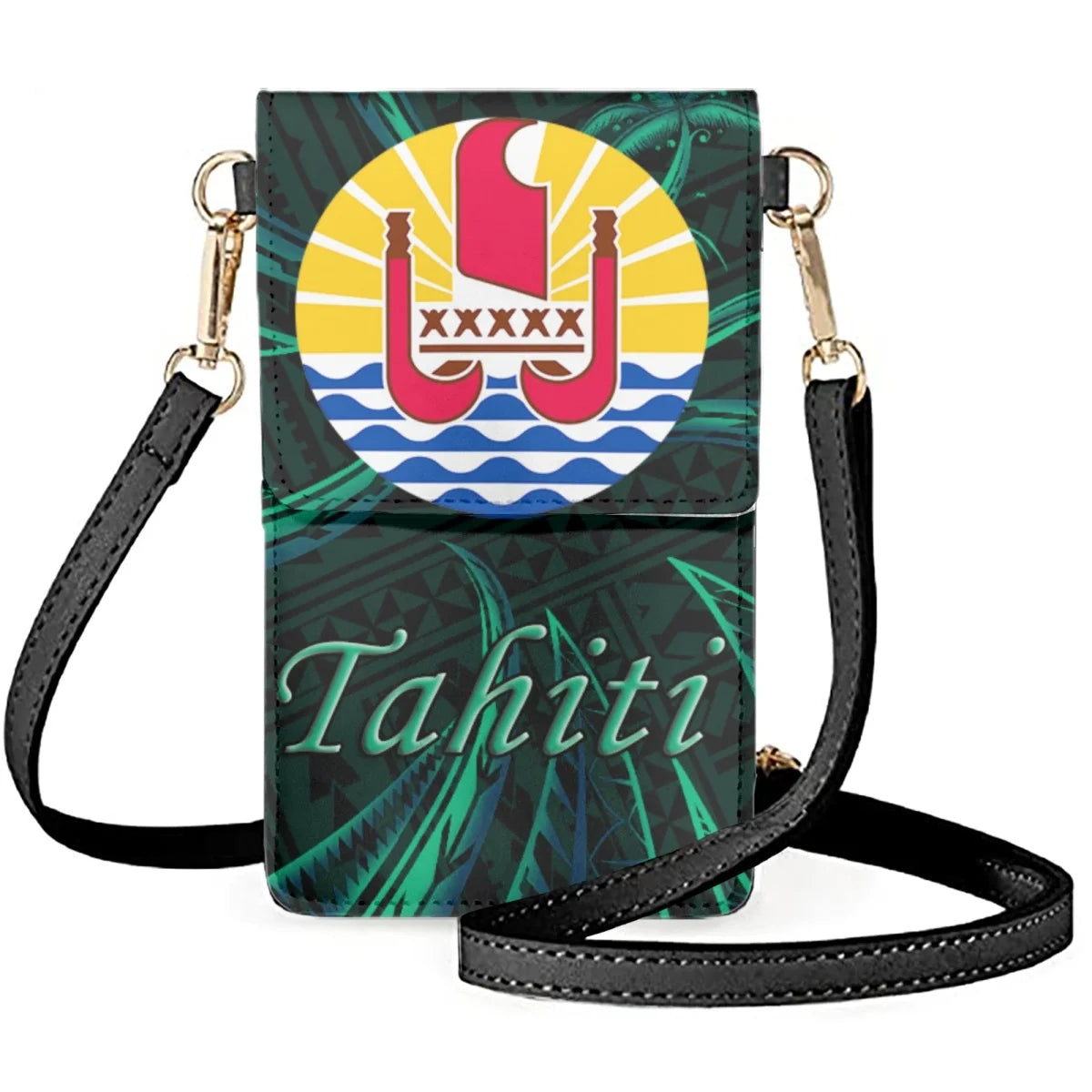 Tahiti Island Style Cellphone Bag Women's Tribal Pattern Satchel