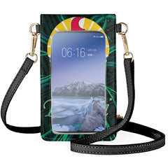 Tahiti Island Style Cellphone Bag Women's Tribal Pattern Satchel