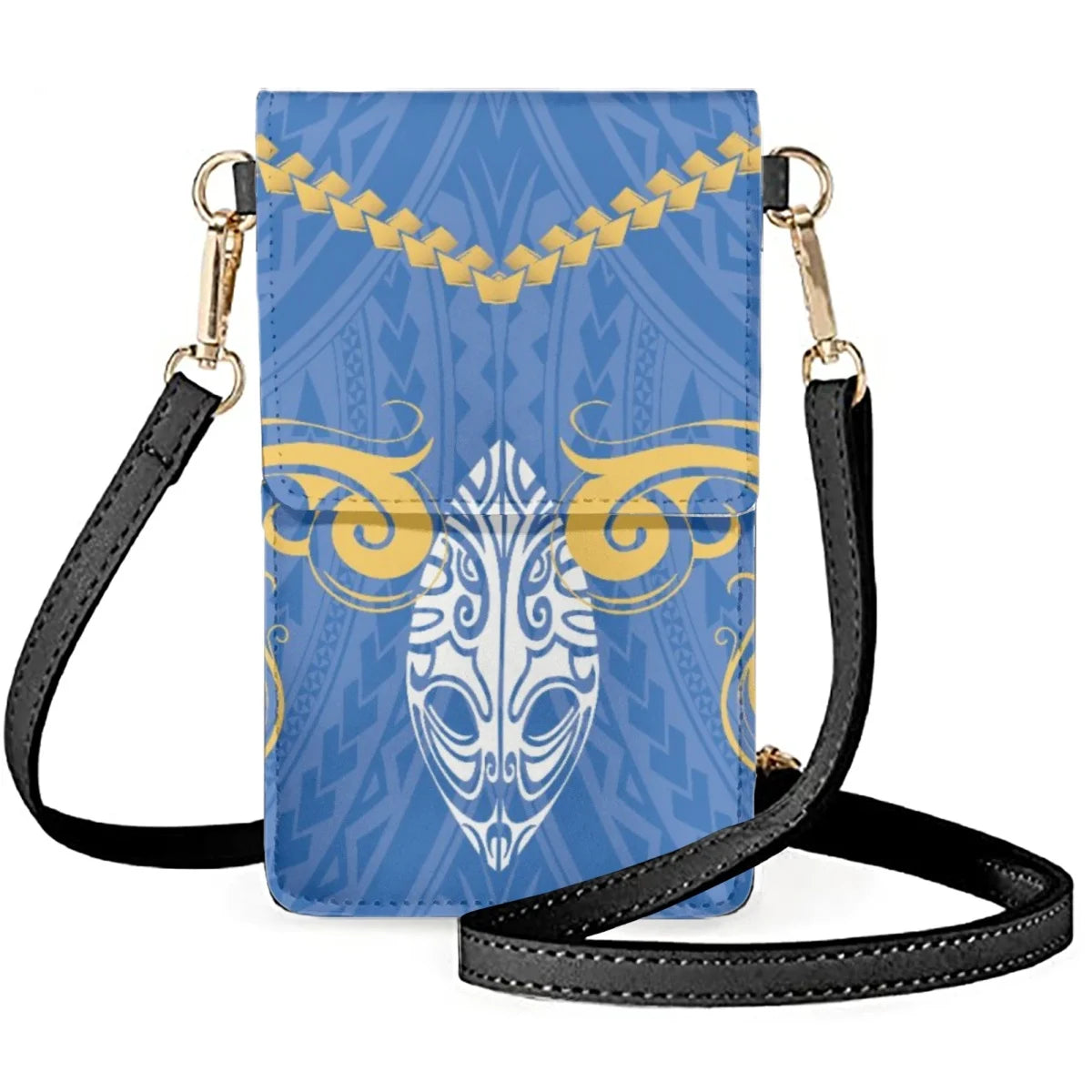 Tribal Print Pattern Phone Bags Polynesian Tattoo Shoulder Satchel