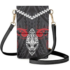 Tribal Print Pattern Phone Bags Polynesian Tattoo Shoulder Satchel
