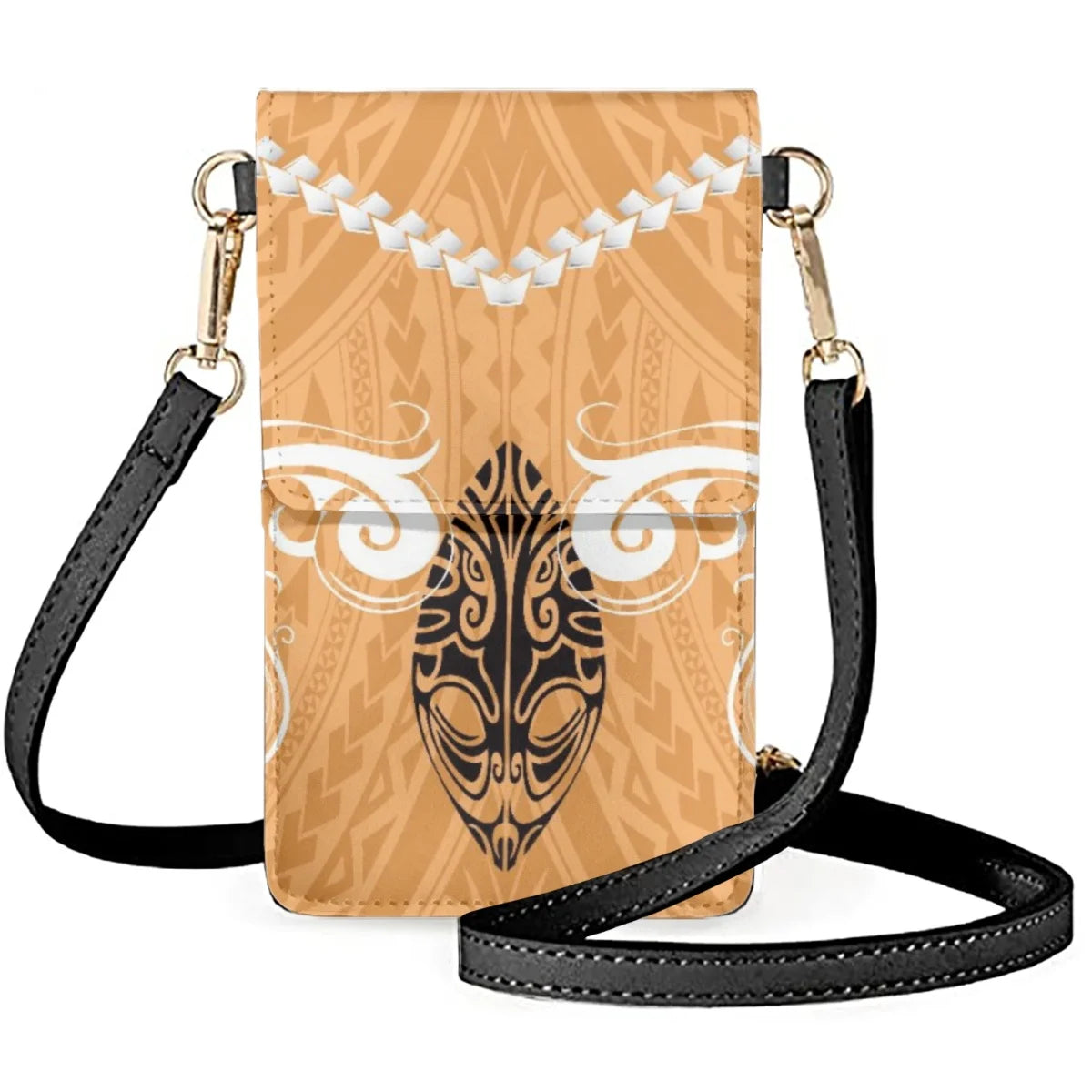 Tribal Print Pattern Phone Bags Polynesian Tattoo Shoulder Satchel