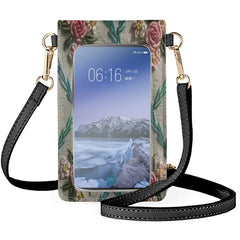 Vintage Bird Embroidery Makeup Bag Women's Satchel Wallet