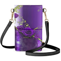 Metallic Rose Butterfly Phone Bag 3D Printed Flower Wallets