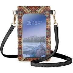 Watercolor Tie Dye Effect Cell Phone Bag Unisex Geometric Ethnic Style Mobi