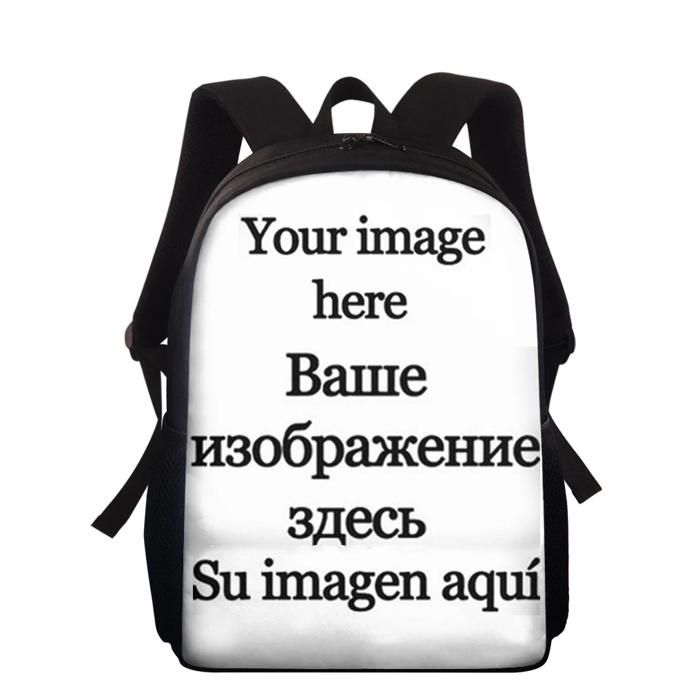 Wolf Moon Print School Backpack for Boys Kids Kindergarten Mini School Bags