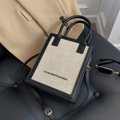 Women's Small Square Crossbody Bag PU Leather Shoulder Handbag