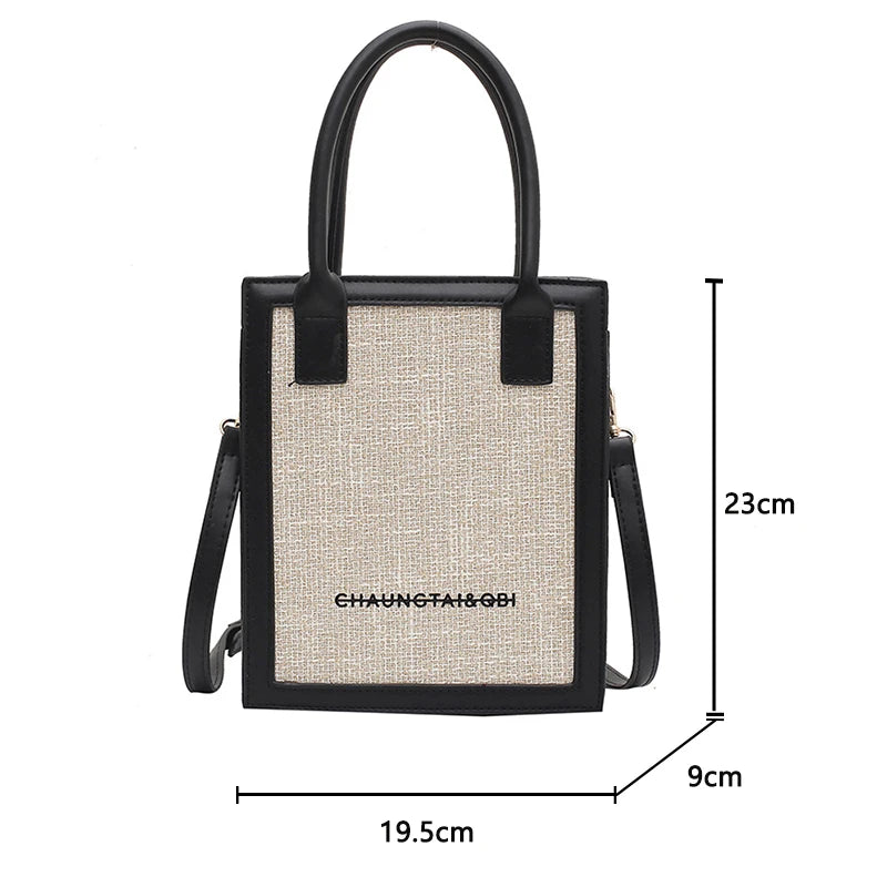 Women's Small Square Crossbody Bag PU Leather Shoulder Handbag