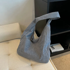 Soft Corduroy Shoulder Bags for Women Casual Style Handbags