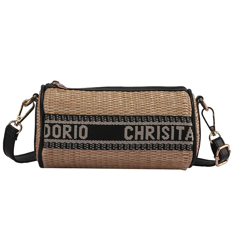 Summer Straw Small Mini Shoulder Bag For Girl