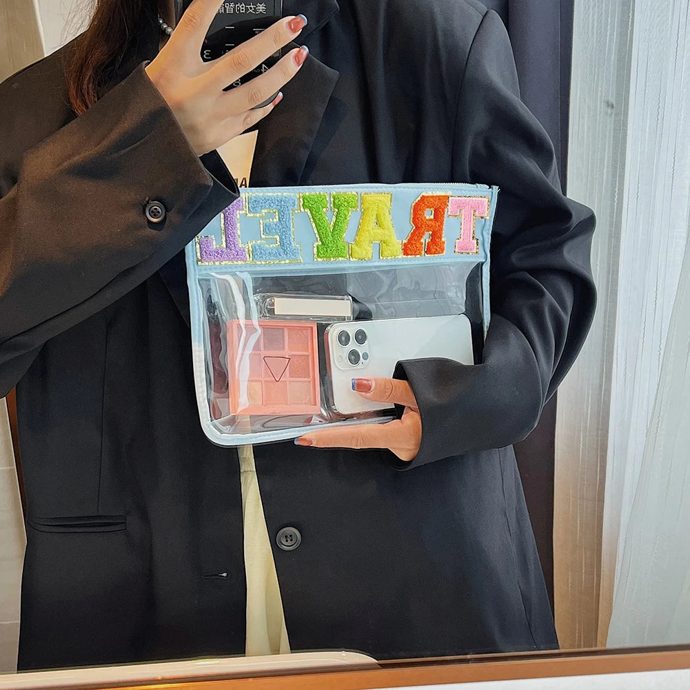 Clear PVC Cosmetic Bag Travel Make up Bag