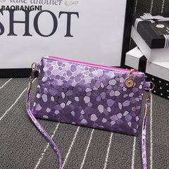 Laser Pu Crossbody Shoulder Bag for Women Golden Silver Clutch Zip Bag
