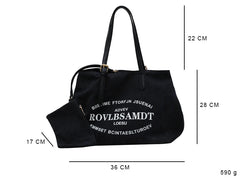 Fashion Canvas Bag Women Large Shopping Bag High Canvas Shoulder Bags