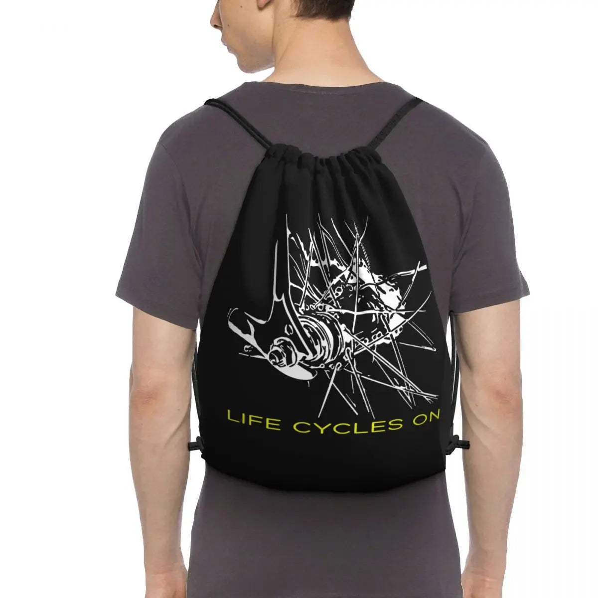 3D Printing Cycling Drawstring Bag Mountainbike Biker Gym Bag