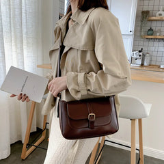 Retro Leather Crossbody Bags For Women Torebki Damskie