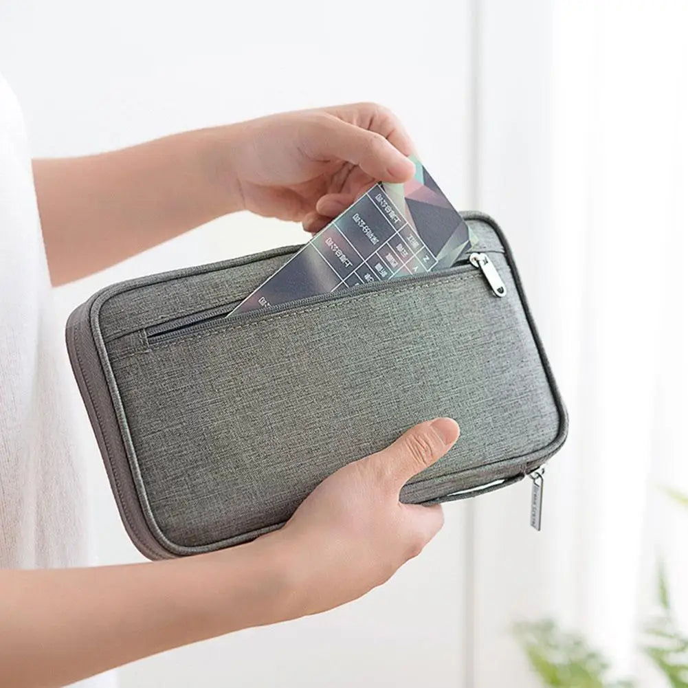 Waterproof Family Travel Wallet Passport Holder Organizer Bag