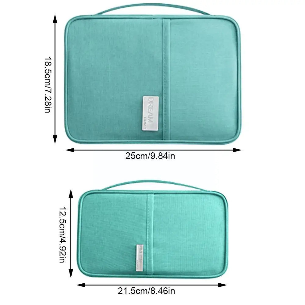 Waterproof Family Travel Wallet Passport Holder Organizer Bag