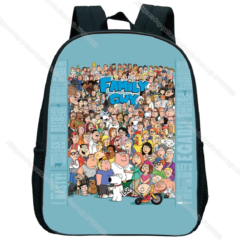 Family Guy Backpack Kids Peter Bag Kindergarten Backpacks Boys Girls Rucksack